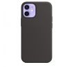 iPhone 12/12 Pro Silicone Case s MagSafe - Black design (čierny)