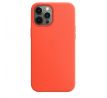 iPhone 12 Pro Max Silicone Case s MagSafe - Electric Orange design (oranžový)