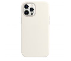 iPhone 12 Pro Max Silicone Case s MagSafe - White design (biely)
