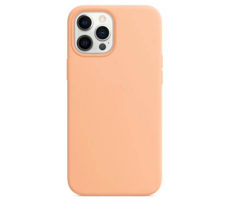 iPhone 12 Pro Max Silicone Case s MagSafe - Cantaloupe design (oranžový)