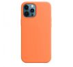 iPhone 12 Pro Max Silicone Case s MagSafe - Kumquat design (oranžový)