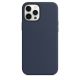 iPhone 12 Pro Max Silicone Case s MagSafe - Deep Navy design (tmavomodrý)