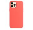 iPhone 12 Pro Max Silicone Case s MagSafe - Pink Citrus design (lososový)