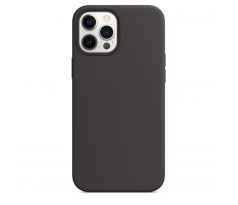 iPhone 12 Pro Max Silicone Case s MagSafe - Black design (čierny)
