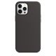 iPhone 12 Pro Max Silicone Case s MagSafe - Black design (čierny)