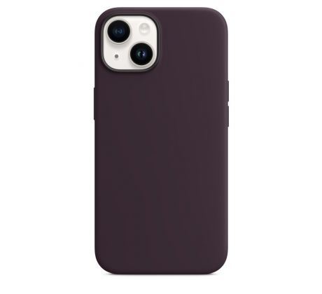 iPhone 14 Plus Silicone Case s MagSafe - Elderberry design (fialový)