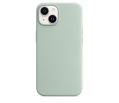 iPhone 14 Plus Silicone Case s MagSafe - Succulent design (zelený)