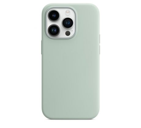 iPhone 14 Pro Silicone Case s MagSafe - Succulent design (zelený)