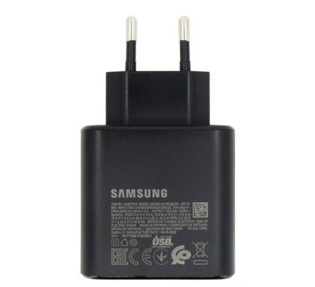EP-TA845EBE Samsung Quickcharge 45W nabíjačka Black (bulk)