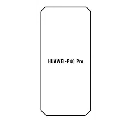 Hydrogel - ochranná fólia - Huawei P40 Pro (case friendly)