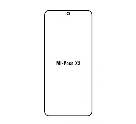 Hydrogel - ochranná fólia - Xiaomi Poco X3 (case friendly)