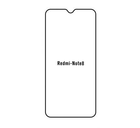 Hydrogel - ochranná fólia - Xiaomi Redmi Note 8 (case friendly)