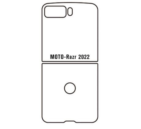 Hydrogel - matná zadná ochranná fólia - Motorola Razr 2022