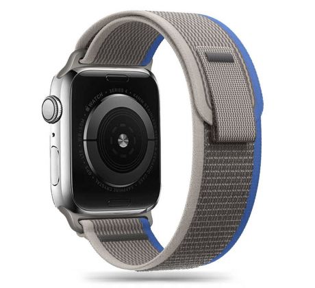 REMIENOK TECH-PROTECT NYLON APPLE WATCH 4 / 5 / 6 / 7 / 8 / 9 / SE (38 / 40 / 41 MM) GREY/BLUE