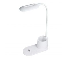 Led stolná lampa s bezdrôtovou nabíjačkou 10W HT-513 (biela)