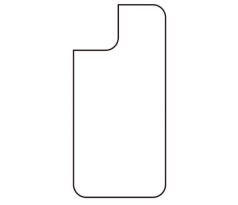 Hydrogel - zadná ochranná fólia - iPhone 14, typ výrezu 4