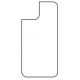 Hydrogel - matná zadná ochranná fólia - iPhone 14, typ výrezu 4