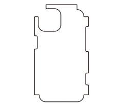 Hydrogel - zadná ochranná fólia - iPhone 14, typ výrezu 8