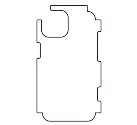 Hydrogel - zadná ochranná fólia - iPhone 14, typ výrezu 8