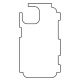 Hydrogel - matná zadná ochranná fólia - iPhone 14, typ výrezu 8