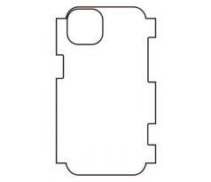 Hydrogel - zadná ochranná fólia - iPhone 14, typ výrezu 9
