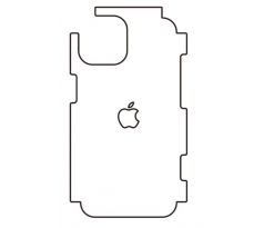Hydrogel - matná zadná ochranná fólia - iPhone 14, typ výrezu 11