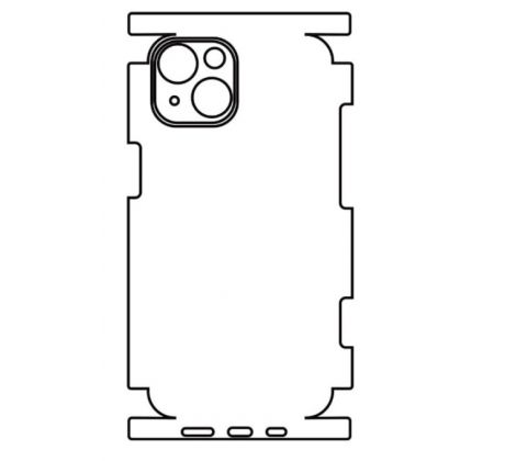 Hydrogel - zadná ochranná fólia - iPhone 14, typ výrezu 13