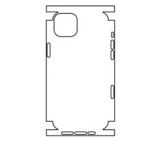 Hydrogel - zadná matná ochranná fólia - iPhone 14 Plus, typ výrezu 6