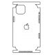 Hydrogel - matná zadná ochranná fólia - iPhone 14 Plus, typ výrezu 8