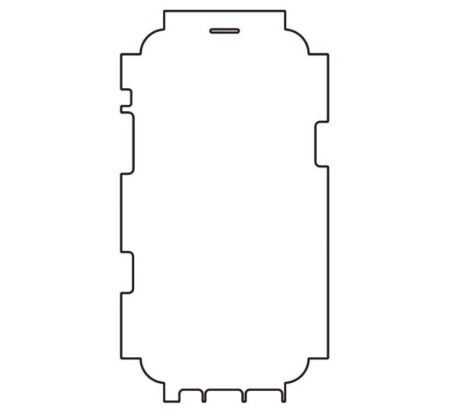 Hydrogel - matná ochranná fólia - iPhone 14 Plus, typ výrezu 4