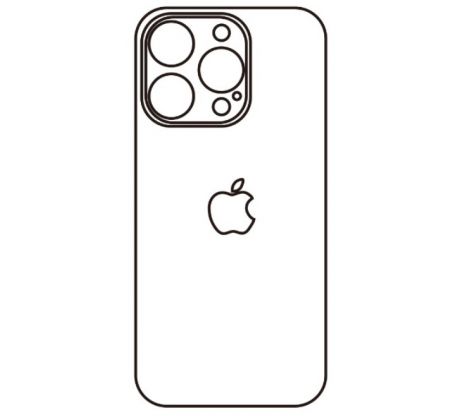 Hydrogel - zadná ochranná fólia - iPhone 14 Pro, typ výrezu 4
