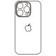 Hydrogel - zadná ochranná fólia - iPhone 14 Pro, typ výrezu 4