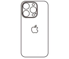Hydrogel - matná zadná ochranná fólia - iPhone 14 Pro, typ výrezu 4