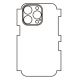Hydrogel - matná zadná ochranná fólia - iPhone 14 Pro, typ výrezu 8