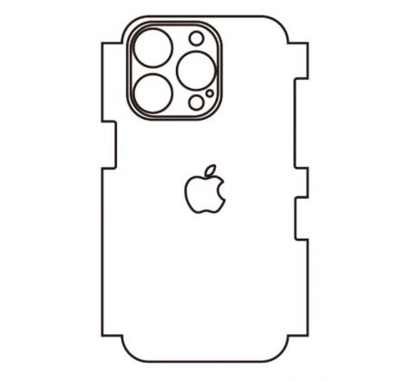 Hydrogel - matná zadná ochranná fólia - iPhone 14 Pro, typ výrezu 9