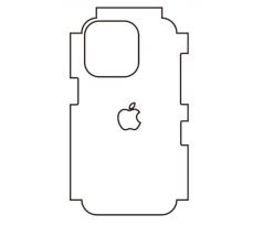 Hydrogel - matná zadná ochranná fólia - iPhone 14 Pro, typ výrezu 10