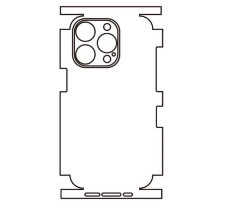 Hydrogel - zadná ochranná fólia - iPhone 14 Pro, typ výrezu 11