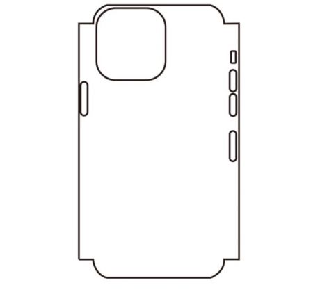 Hydrogel - zadná ochranná fólia - iPhone 14 Pro Max, typ výrezu 4