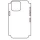 Hydrogel - matná zadná ochranná fólia - iPhone 14 Pro Max, typ výrezu 4