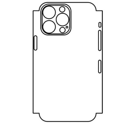 Hydrogel - matná zadná ochranná fólia - iPhone 14 Pro Max, typ výrezu 5