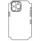 Hydrogel - matná zadná ochranná fólia - iPhone 14 Pro Max, typ výrezu 5