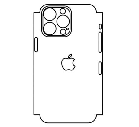 Hydrogel - matná zadná ochranná fólia - iPhone 14 Pro Max, typ výrezu 6