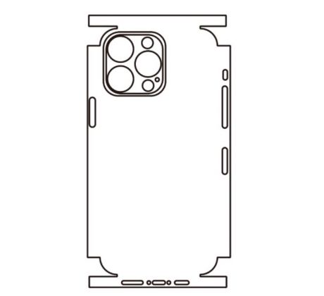 Hydrogel - zadná ochranná fólia - iPhone 14 Pro Max, typ výrezu 7