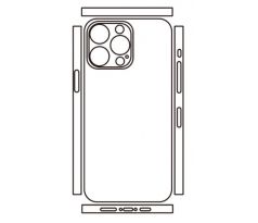 Hydrogel - zadná ochranná fólia - iPhone 14 Pro Max, typ výrezu 8