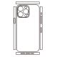 Hydrogel - matná zadná ochranná fólia - iPhone 14 Pro Max, typ výrezu 8