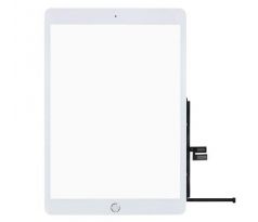 Apple iPad iPad 7 (10.2) 2019, iPad 8 (10.2) 2020, iPad (10.2) 2021 - dotyková plocha, sklo (digitizér) + home tlačítko - biele