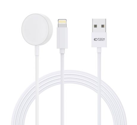 KÁBEL TECH-PROTECT ULTRABOOST 2IN1 MAGNETIC CHARGING CABLE & LIGHTNING 150CM APPLE WATCH WHITE
