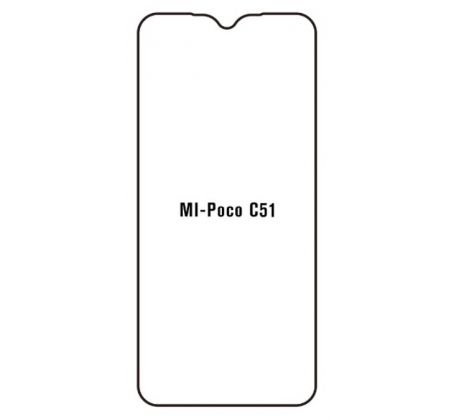 Hydrogel - ochranná fólia - Xiaomi Poco C51 (case friendly) 