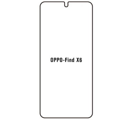 Hydrogel - matná ochranná fólia - OPPO Find X6 