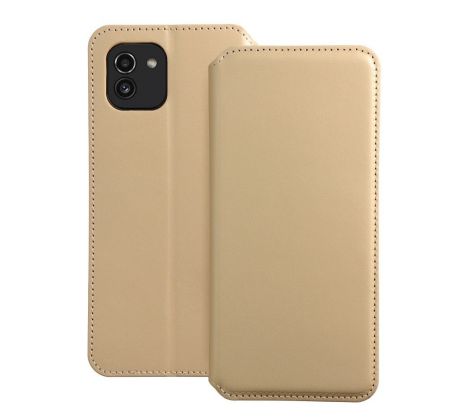 Dual Pocket book  Samsung Galaxy A03  zlatý